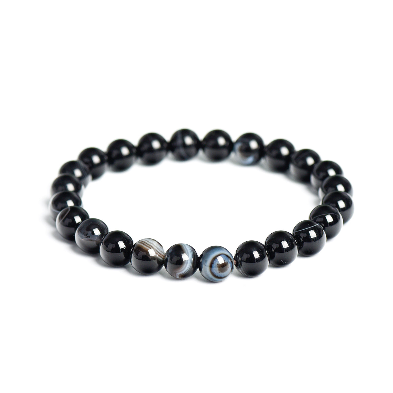 LUMINOSOUL Black Agate Bracelet