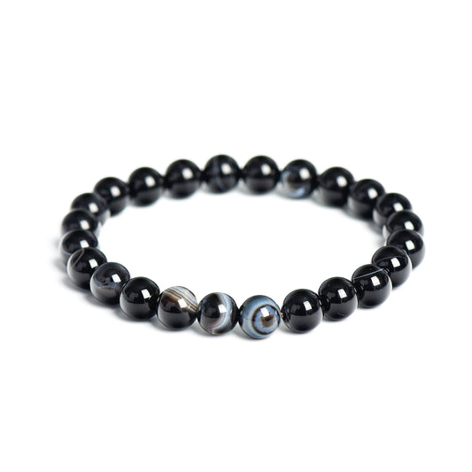 LUMINOSOUL Black Agate Bracelet
