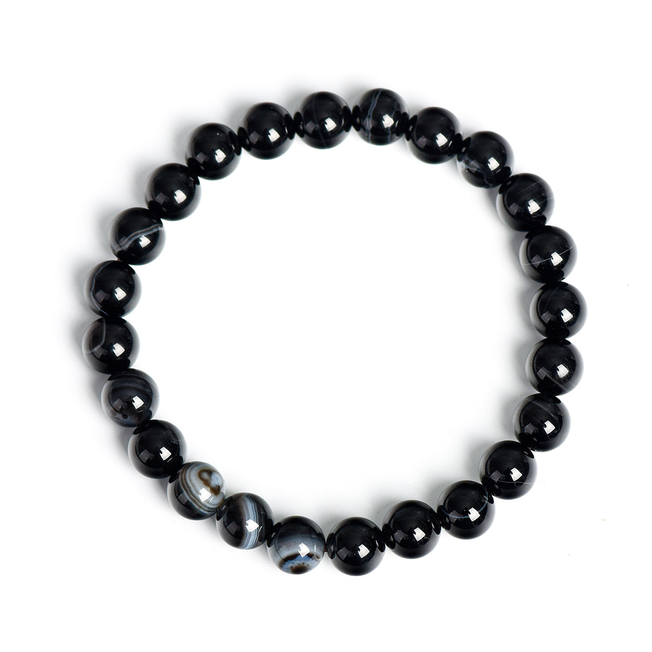 LUMINOSOUL Black Agate Bracelet