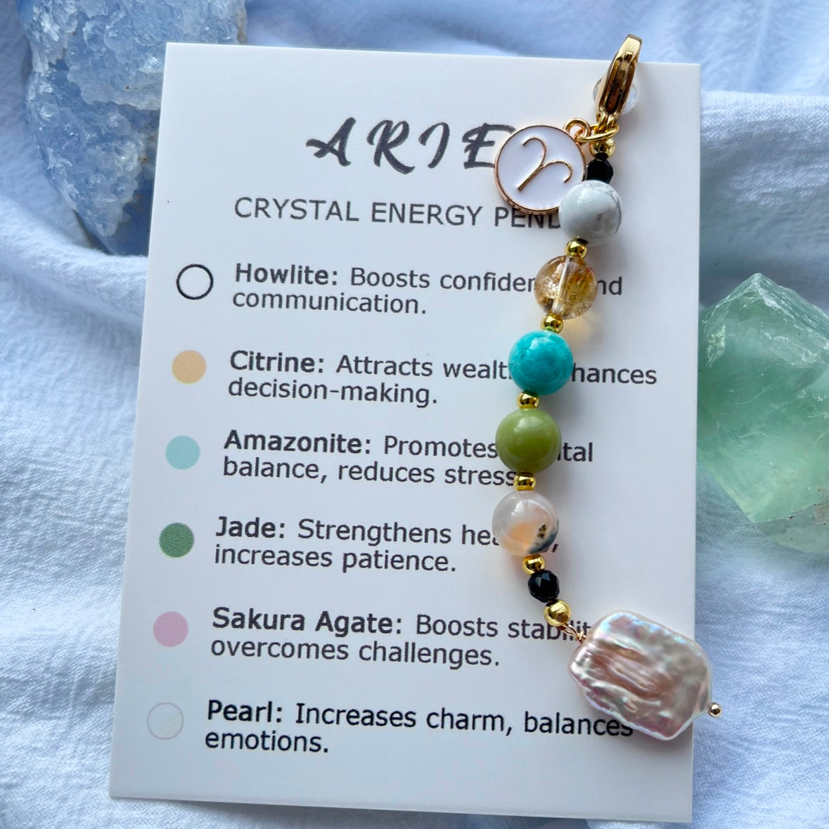 Zodiac Crystal Pendants