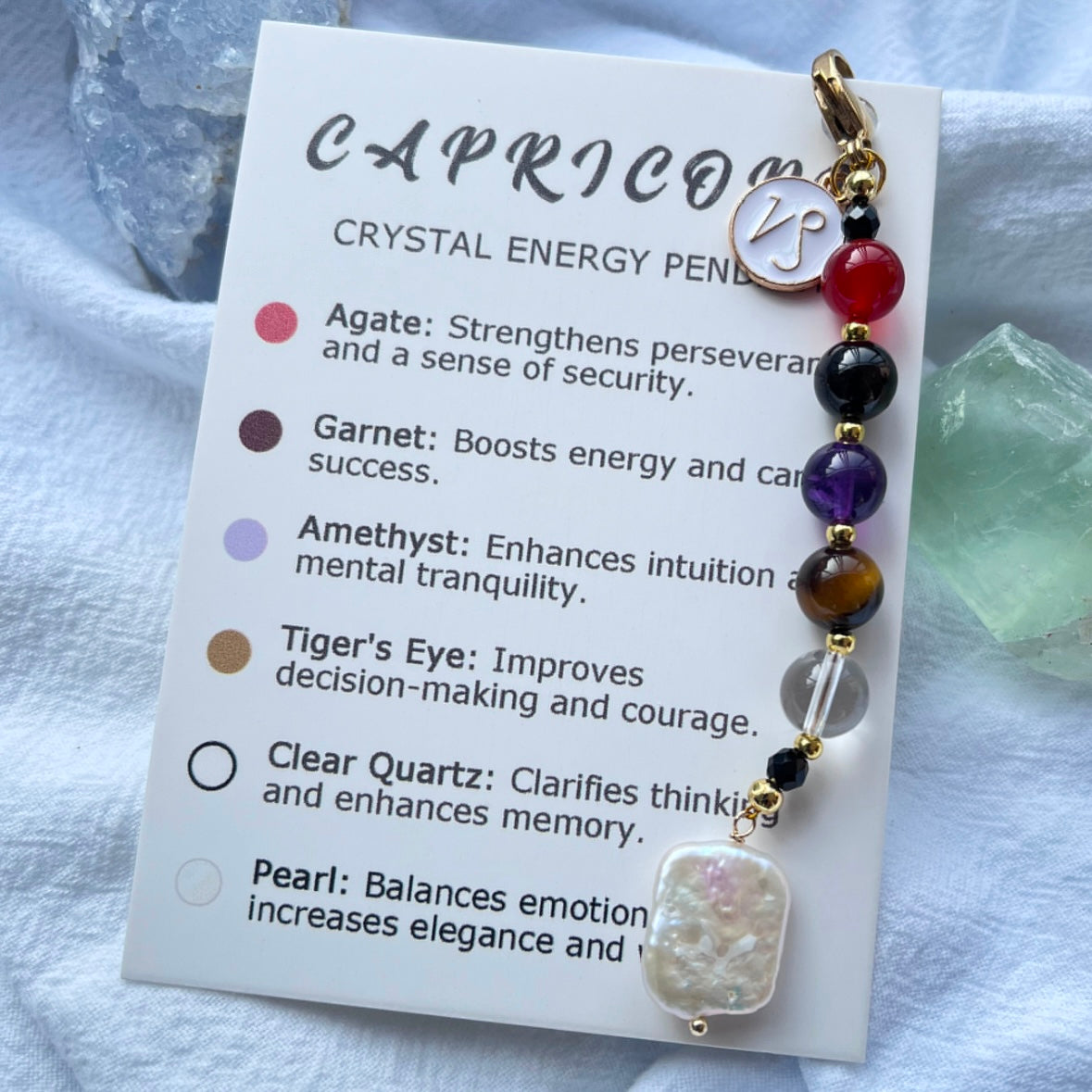 Zodiac Crystal Pendants