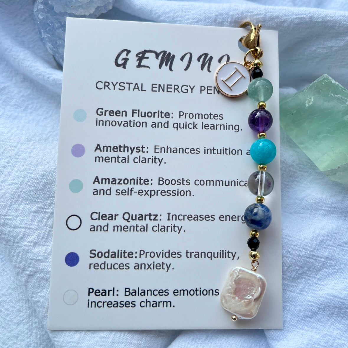 Zodiac Crystal Pendants