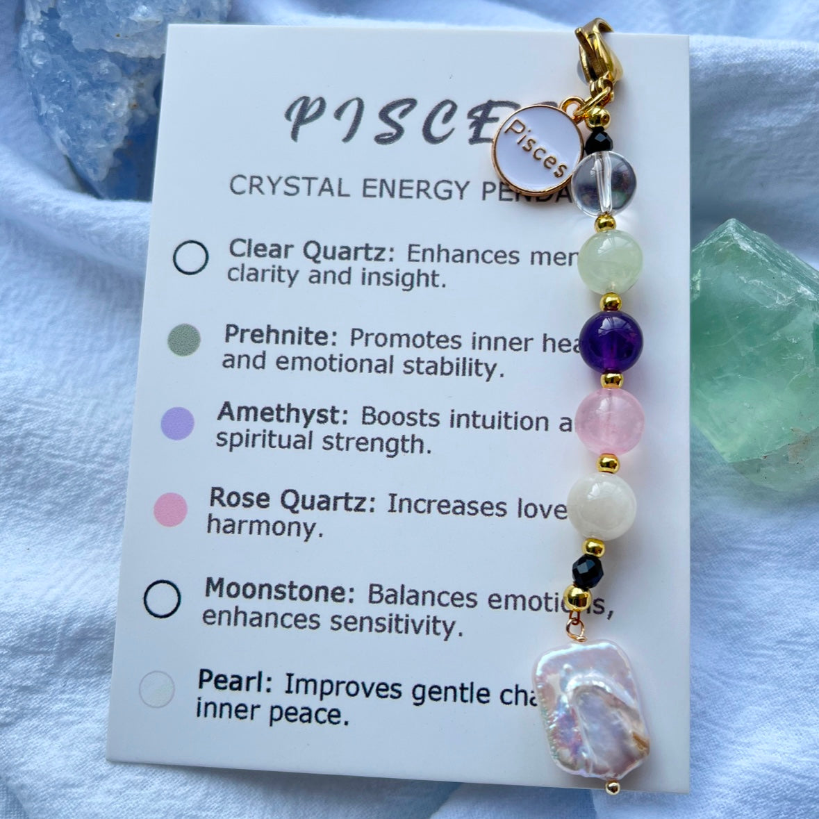 Zodiac Crystal Pendants