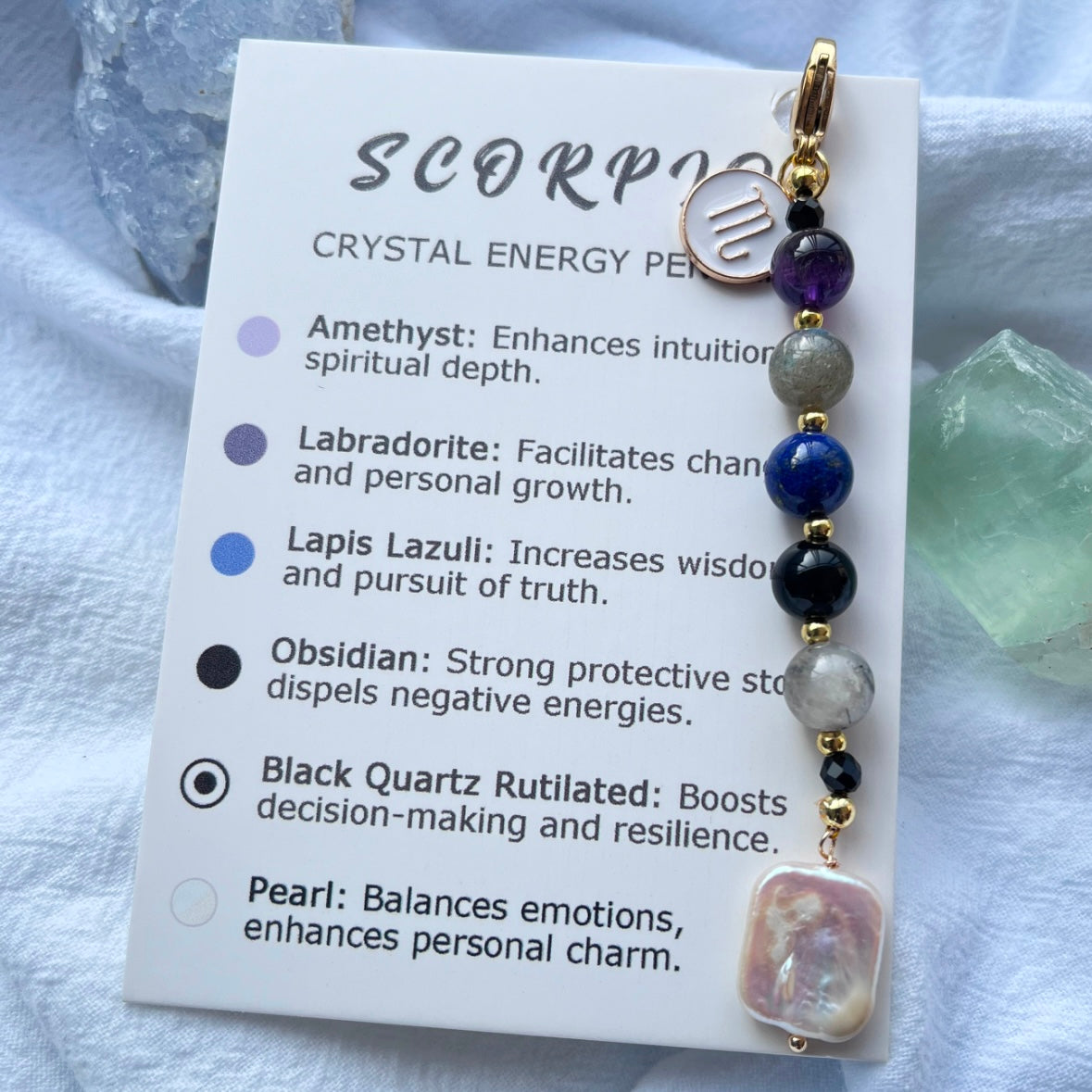 Zodiac Crystal Pendants