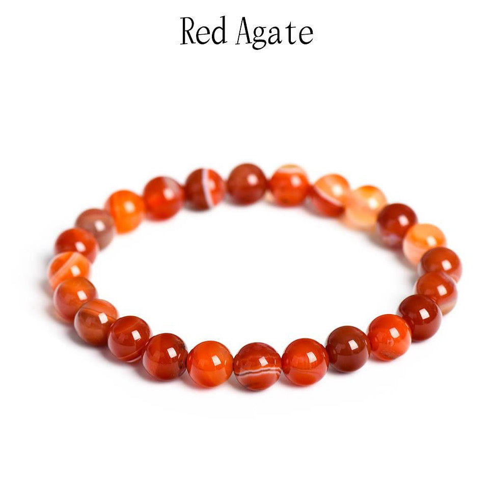 LUMINOSOUL Red Agate Bracelet