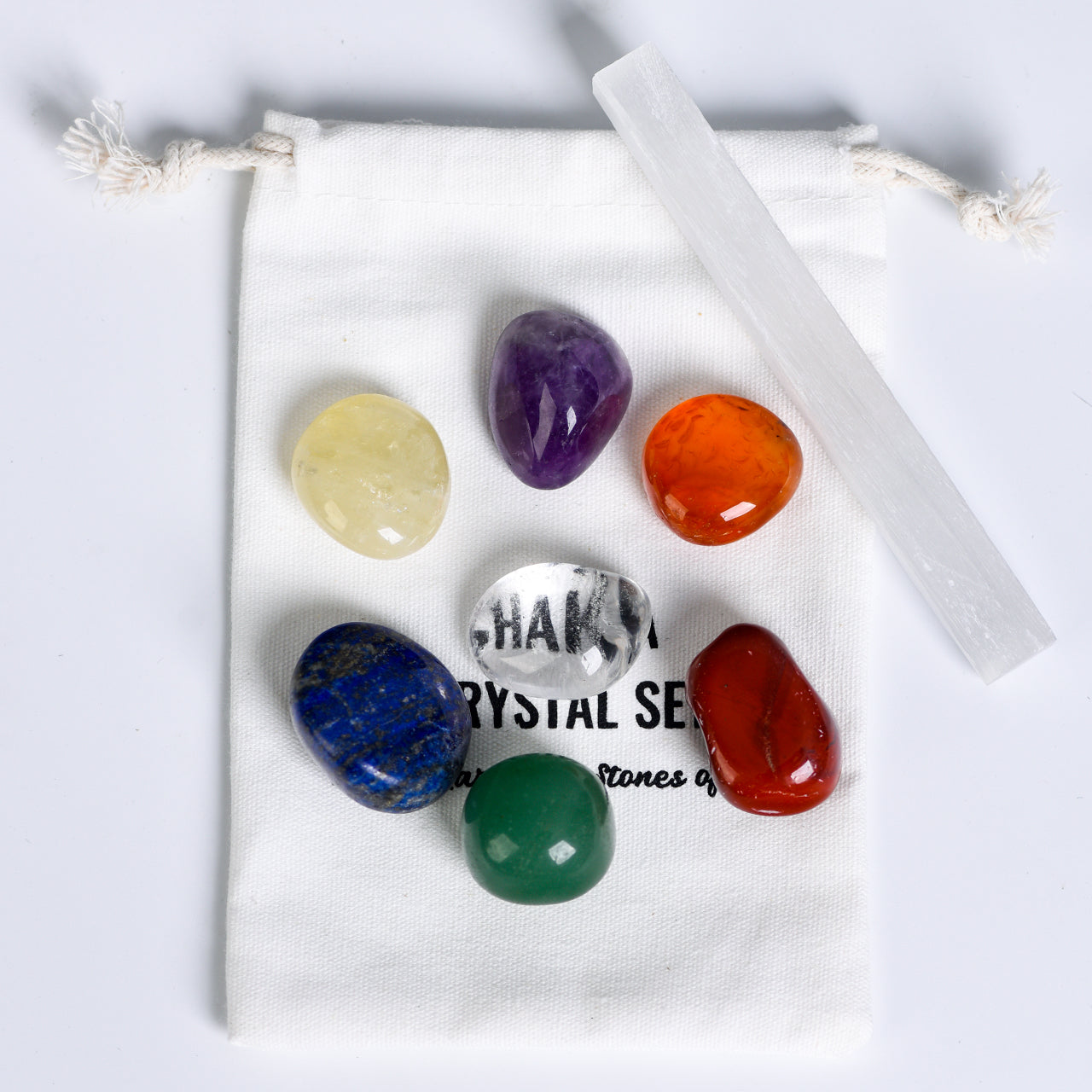 LUMINOSOUL Seven Chakra Crystal Stone Set