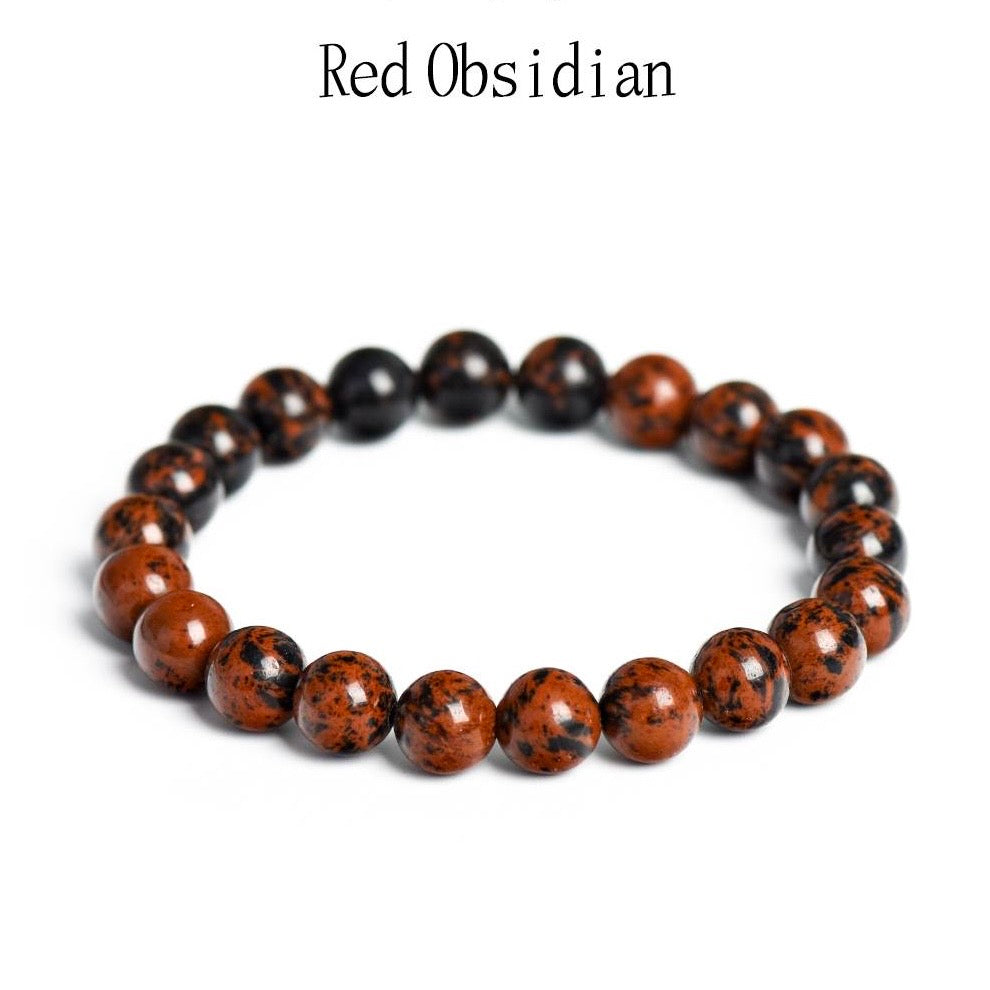 LUMINOSOUL Red Obsidian Bracelet