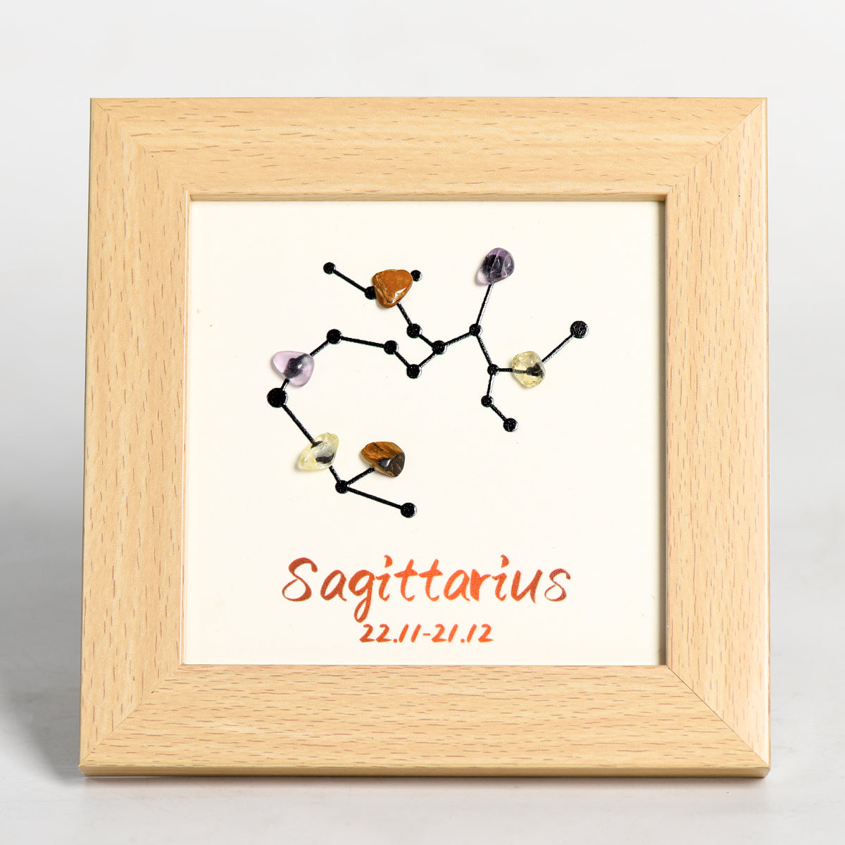 Zodiac Picture Frame Decoration With Crystal Stone