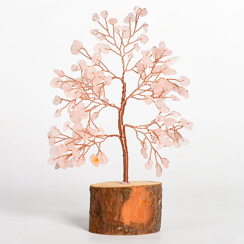 Solid Wood Base Crystal Tree｜Fortune Tree｜Feng Shui Tree